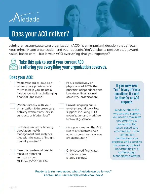 ACO delivery, guide