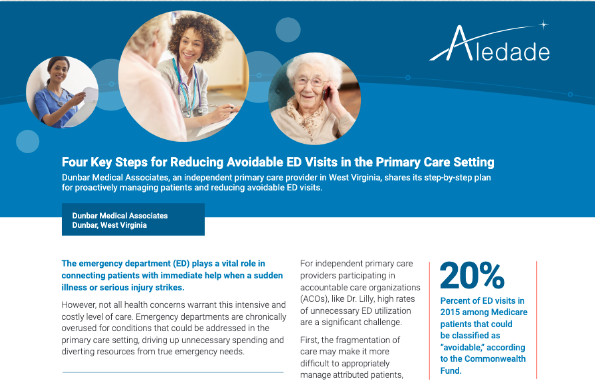 Four Key Steps Reducing Avoidable ED Visits in Primary Care