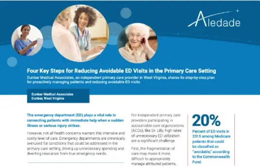 Four Key Steps Reducing Avoidable ED Visits in Primary Care