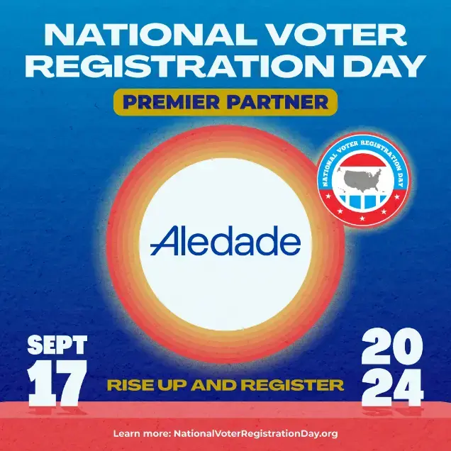 Aledade partners with National Voter Registration Day Coalition to Encourage Voter Registration